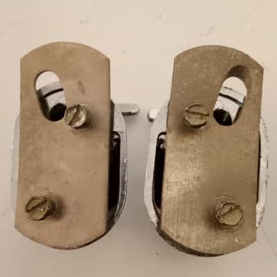 Slingerland Bass Drum Spur Mounts Vintage 60s-70s Sound King Chrome Disappearing image 3