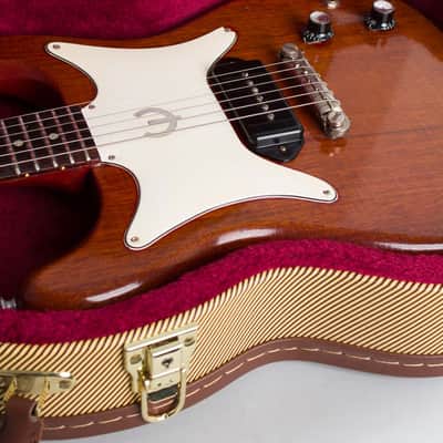Epiphone  Coronet SB-533 Solid Body Electric Guitar (1963), ser. #107934, tweed hard shell case. image 13