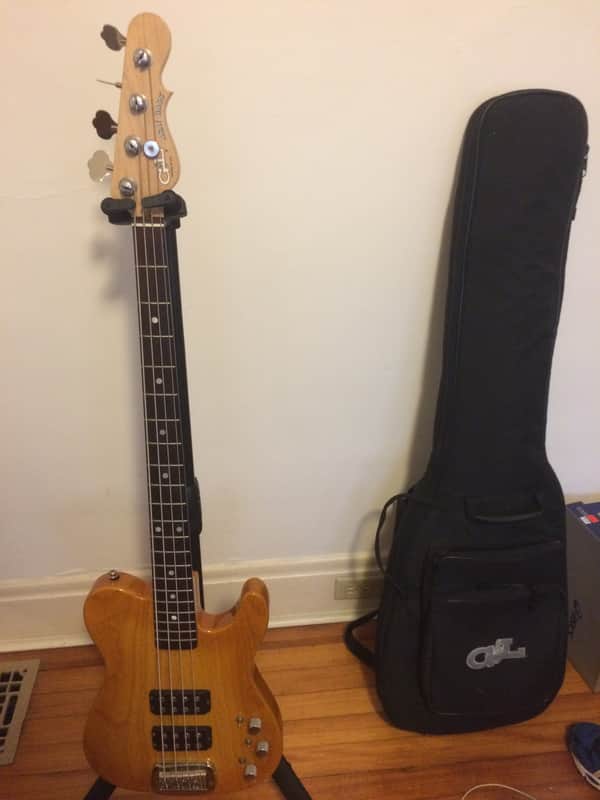 G&L USA ASAT Bass HH w/ Swamp Ash Body, #8 Neck Honeyburst w/ Maple Fretboard 2016 image 1