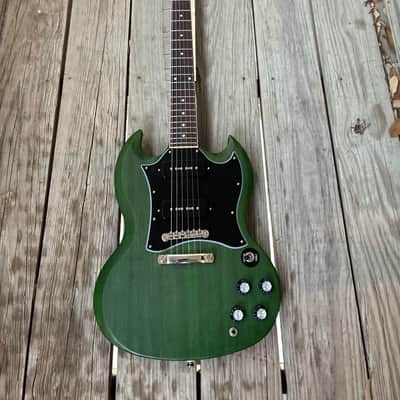 Epiphone SG Classic Worn P90 2020 - Present - Worn Inverness Green electric guitar satin Vintage style image 3
