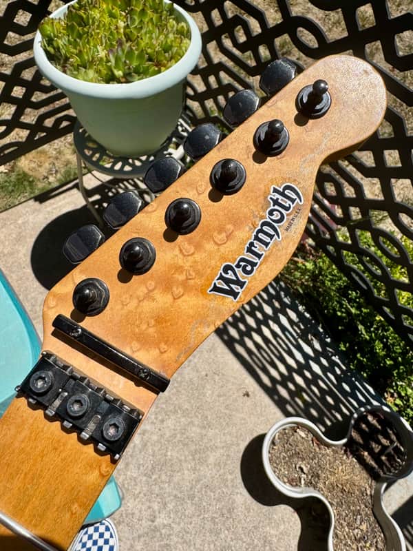 Late 80s Warmoth Telecaster Tele Birdseye Maple Neck Floyd Compound Radius Clapton Profile image 1