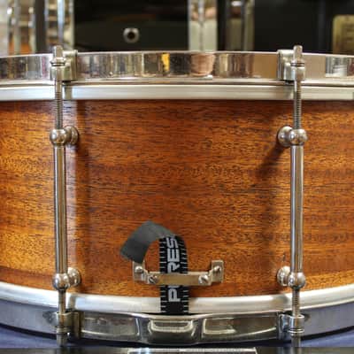 1930s Ludwig and Ludwig 6.5x14 Snare Drum in Mahogany image 2