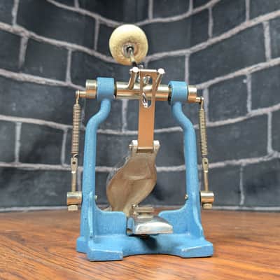 Slingerland Vintage AA Single Bass Drum Pedal Late 50s to Early 60s - Blue Lacquer image 6