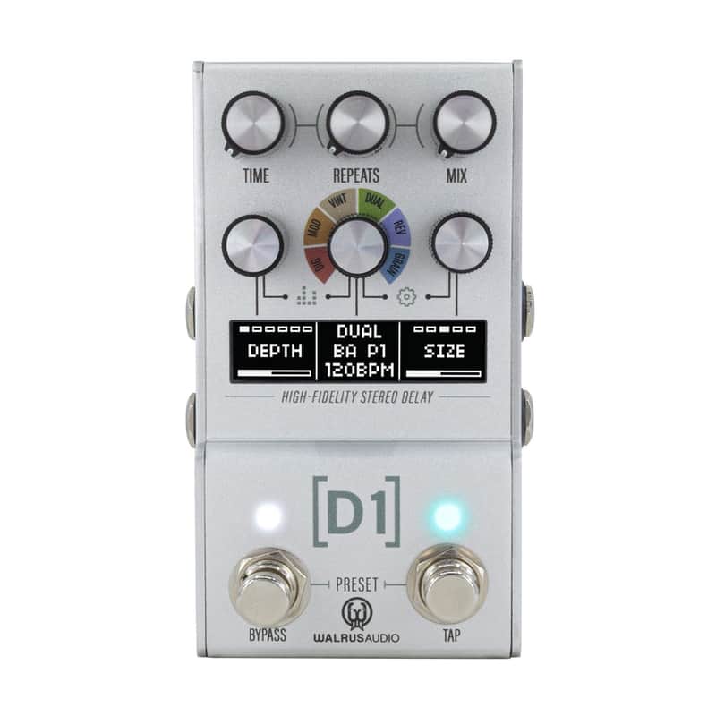 Walrus Audio Mako Series MKII: D1 High-Fidelity Delay Guitar Effects Pedal image 1