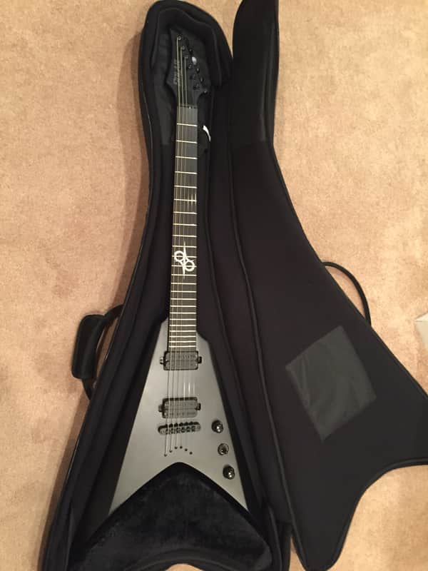 Solar Guitars Flying V- V2.6  2018 Carbon Matte Black image 1