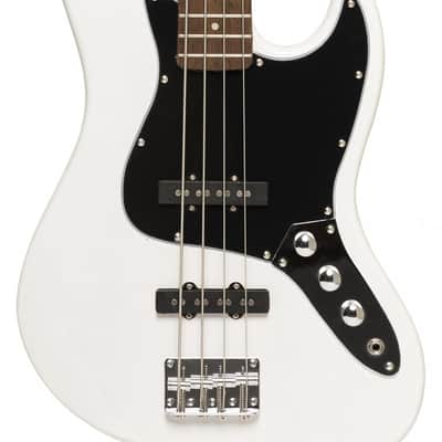 Stagg SBJ-30 WHB Standard "J" Paulownia Body Roasted Maple Neck 4-String Electric Bass Guitar image 4