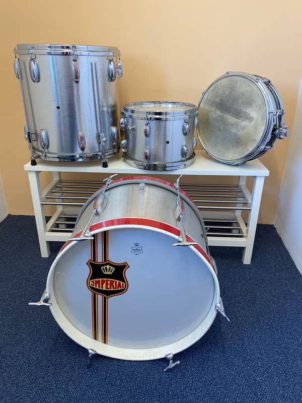 Swiss Imperial Drums Vintage 1950-1970 - Diner Silver Wrap image 1