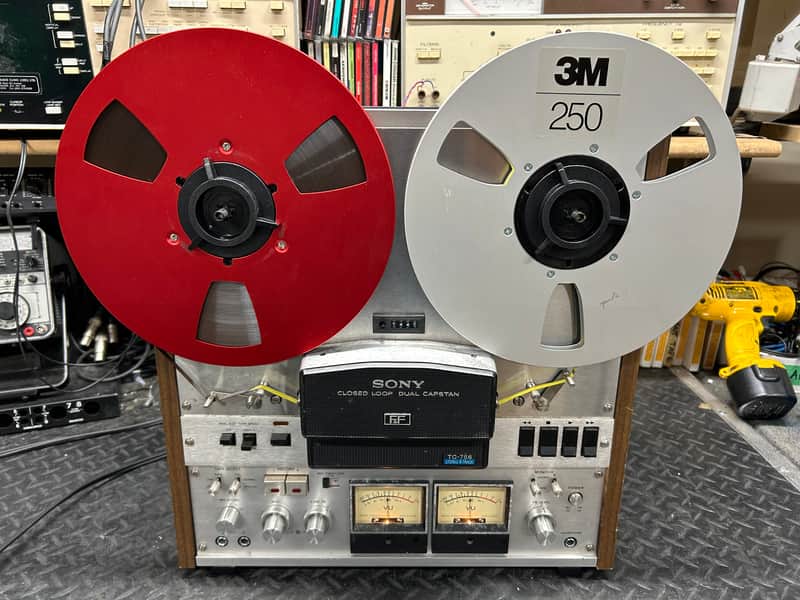 Sony TC-756 high speed 1/4 track Reel to Reel tape deck. SERVICED! image 1