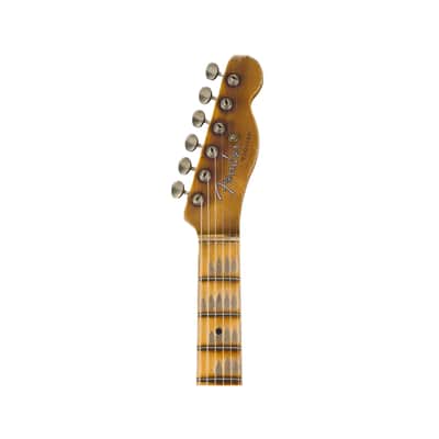 Fender Custom Shop 2024 Limited Edition 1950s "Cocked Wah" Pine Esquire Electric Guitar - Aged Cimarron Red, Super Heavy Relic image 3