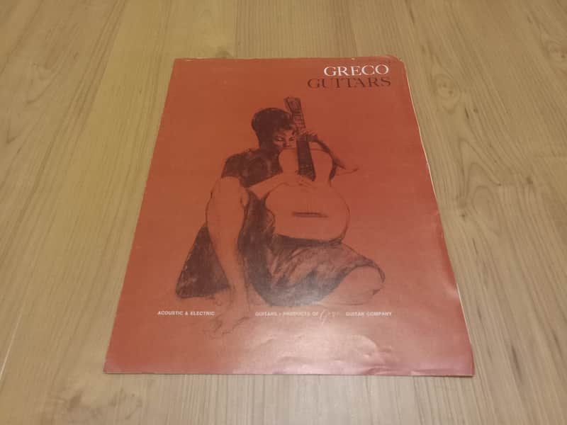 Vintage 1970 Greco Acoustic and Electric Guitars Catalog! Rare, Original Case Candy, Paperwork! image 1