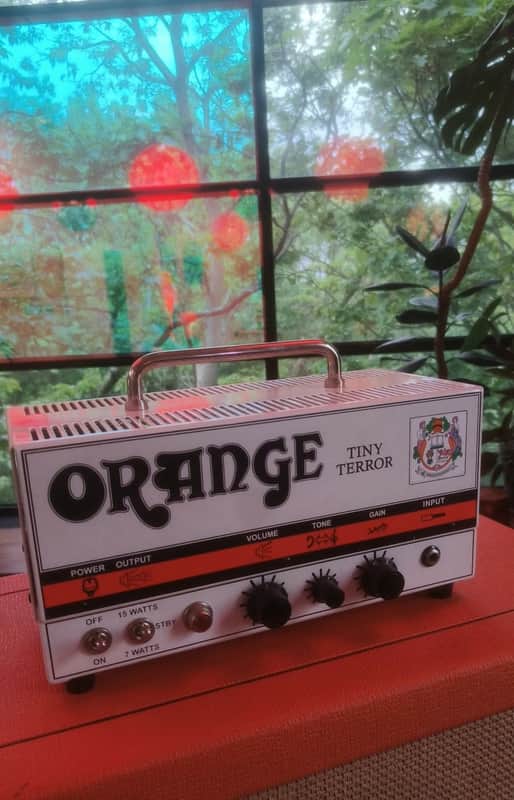 Orange TT15H Tiny Terror 15-Watt Guitar Amp Head 2006 - 2015 - White w. Gigbag image 1