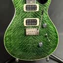 PRS SE Custom 24 Quilt Top Electric Guitar Teal Black Finish w/ Gig Bag