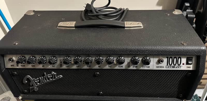 Fender Roc Pro 1000 2-Channel 100-Watt Hybrid Guitar Amp Head 1996 - 2000 - Black image 1