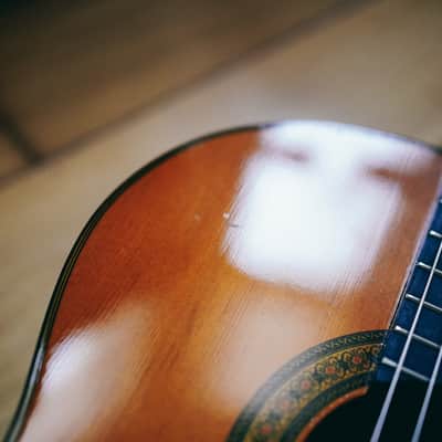 1970s Yamaha C-150 – Made in Japan | Vintage Amber Finish | Excellent Condition | Mature Classical Tone image 10