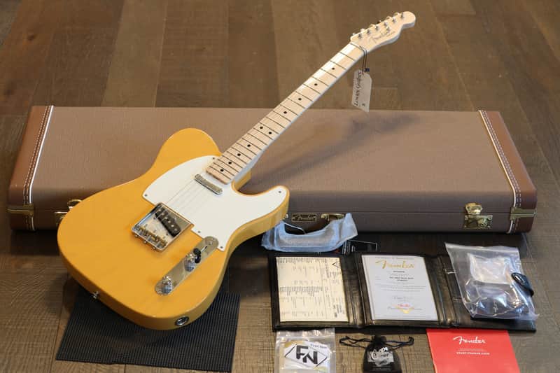 Minty! 2024 Fender Custom Shop '52 Reissue Telecaster Electric Guitar Butterscotch Blonde + COA OHSC