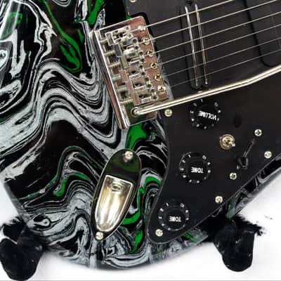 Custom Swirl Painted and Upgraded Arbor Strat Style Electric Guitar image 10