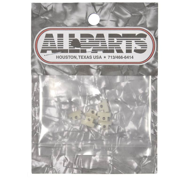 Allparts Old-Style Bridge Saddles - White image 1