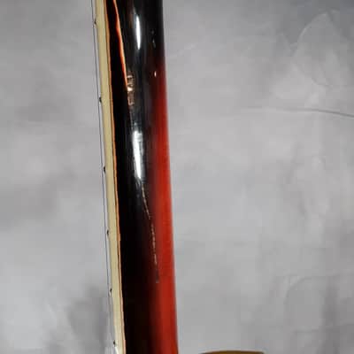 Harmony Holiday Model 1478, Rare & Vintage, Made in USA, Solid Body Electric Guitar 1965 Red Burst image 20