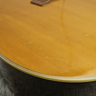 Rare Vintage 1975 made Black Label Yamaha FG-300J Black Label Acoustic Guitar Made in Japan image 10