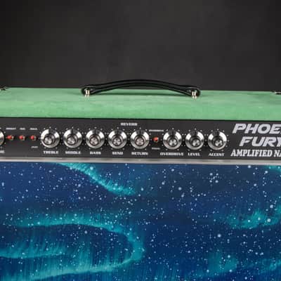 Amplified Nation Phoenix Fury 50w 1x12 Combo - Emerald Green Suede & Northern Lights #218 image 7
