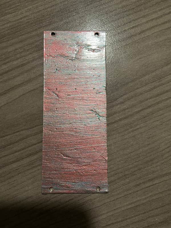 Unbranded 10hp blank eurorack panel one of a kind pearlescent paint job image 1