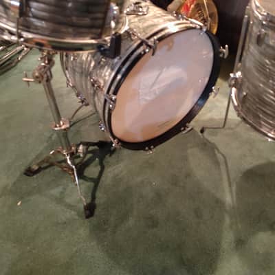 Ludwig 3 Piece Drum Shell Pack 1970's 9x13,14x16, and 14x20- Sky Blue Pearl image 7