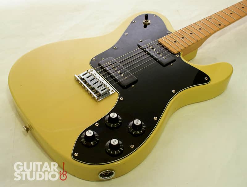 Squier Telecaster Custom P-90 TV Yellow | Reverb