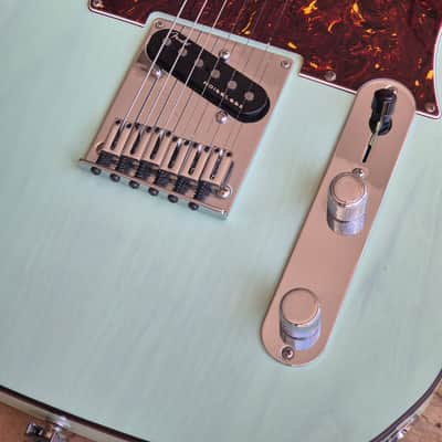 Fender American Ultra Luxe Telecaster 2022 - Transparent Surf Green image 7