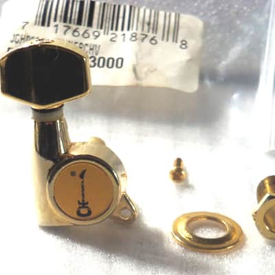 Charvel® Gold Logo Tuner~Single~10mm Peg Holes~Right Hand~Old Stock~Brand New image 1