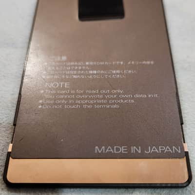 Roland PN-D10-02 Sound Library Card for D10/20/110 Synths 1990s Japan image 3