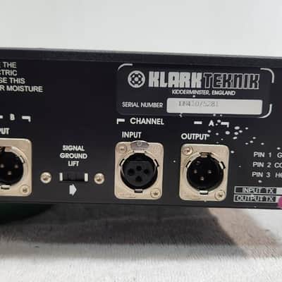 Klark-Teknik DN 410 dual parametric equalizer. 2 Channels of 5 fully parametric bands, plus High and Low shelves. With KT model BU-37 output transformers . Very beautiful and clean, made in England image 2