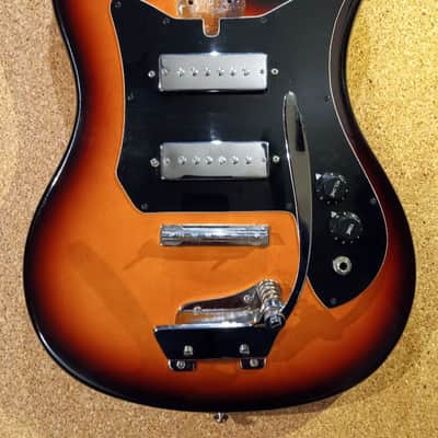 Harmony 57-1401 loaded BODY +neck plate c.1970 sunburst image 1