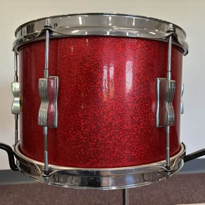 Ludwig 1960s Club Date 12x8" Tom - Red Sparkle image 7