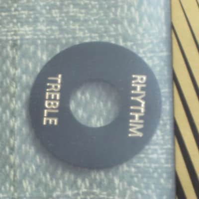 new in package A+ GIBSON Toggle Switch Washer Black with Gold Letters PRWA010 (PRWA-010) image 7