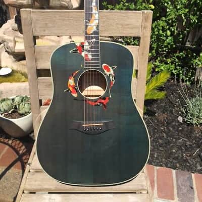 Taylor Custom 6 String Guitar GSLJ Koi Living Jewel  Limited 13 of 100 with Original Hard Case image 1