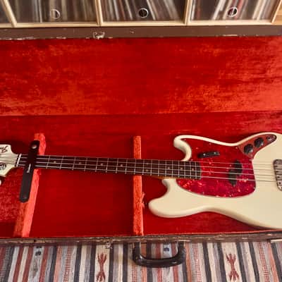 Fender Mustang Bass 1966, Olympic White w/ OHC image 4
