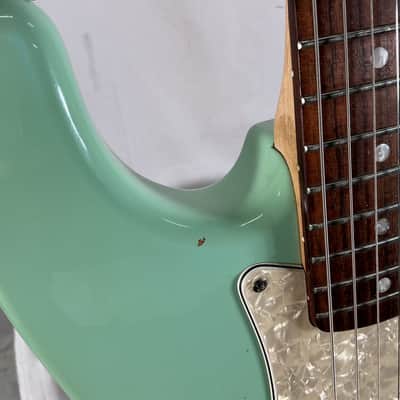 Squier Tom Delonge Stratocaster 2002 - Seafoam Green/Teal - w/ Gig Bag and Mod image 4
