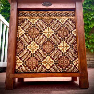 Rotary Connection Loaded 1x12 pine/plywood closed/semi open/open optional guitar speaker cabinet! Great sounding vintage Pyle inside. Handmade. Unique vintage styling and grill cloth. Switch craft jack. 2026 - Wood image 3