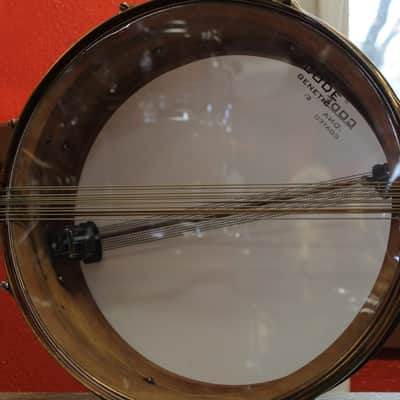 1930s Premier Dominion Super 5.5"x14" Snare Drum in Sunset Pearl image 6