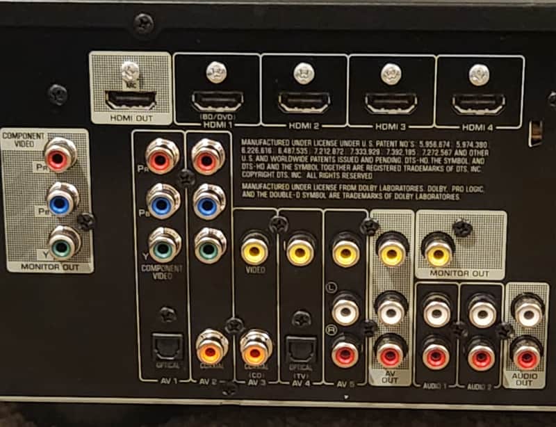 Yamaha Yamaha RX V375 AV Receiver Black 90s - Black metal case