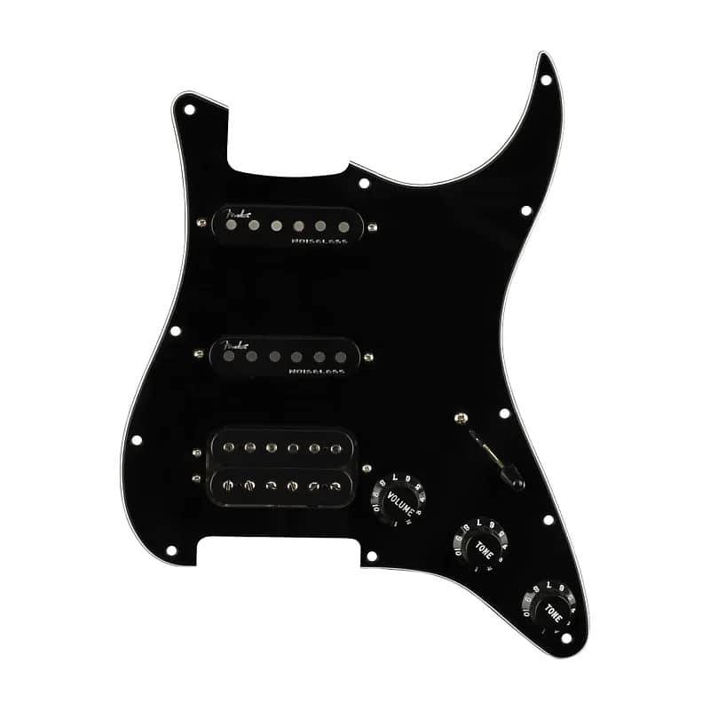 Fender 099-2347 Stratocaster HSS Shawbucker / Gen 4 Noiseless 11-Hole Pickguard Pre-Wired image 1