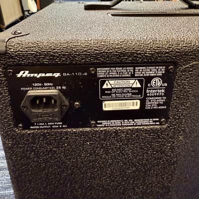 Ampeg BA-110 V2 1x10” 40 Watt Bass Combo Amplifier - Pre Owned *Pickup Only* image 5