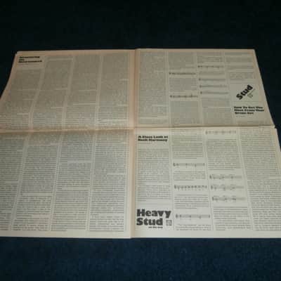Vintage 1973 Ampeg Plug Newspaper w/ Original Mick Jagger Rolling Stones Poster! image 8