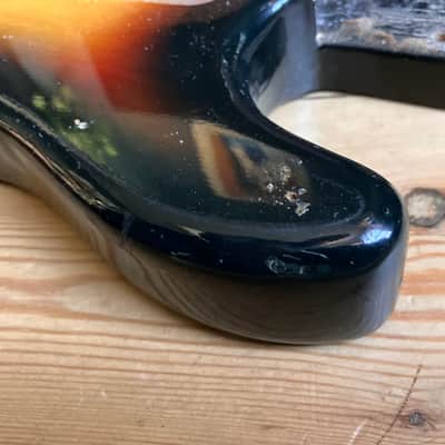 1970s Columbus Electric Guitar Stratocaster Body Used Roadworn image 6