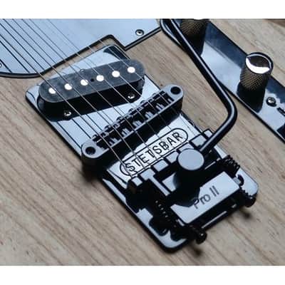 ON SALE! Stetsbar Tremolo Pro II Black/Chrome Fits Fender type Telecasters BoltOn No mods or Holes! image 1