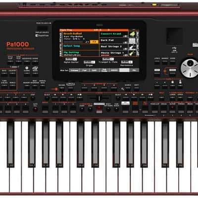 Korg PA1000 Arranger Keyboard with Bench and Stand Accessory Bundle image 2