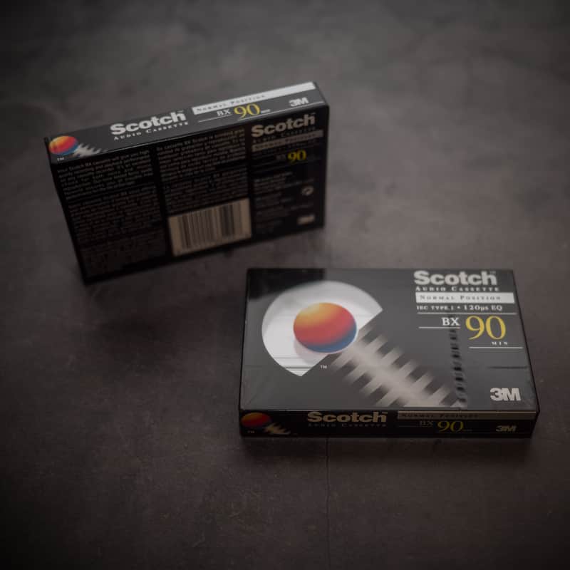 Scotch BX90 Cassettes (2) NOS 1990s - Factory Sealed image 1