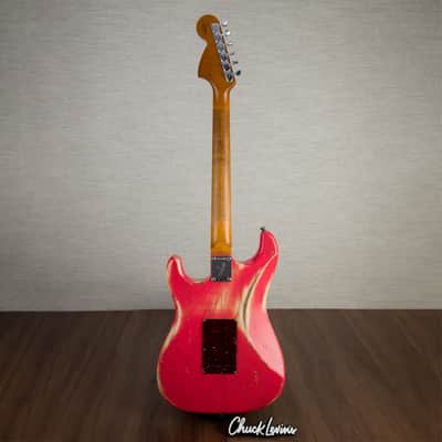 Fender Custom Shop 69 Stratocaster Heavy Relic Electric Guitar, Ebony Fingerboard - Watermelon King - CHUCKSCLUSIVE - #R126000 image 3
