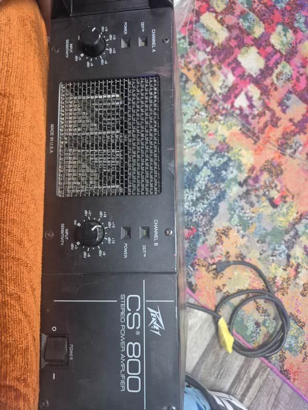 Peavey Cs-800 stereo power amplifier image 1