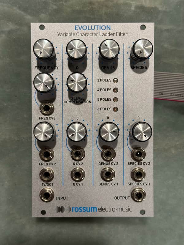 Rossum Electro-Music Evolution Variable Character Ladder Filter Eurorack Module 2016 - 2021 - Silver